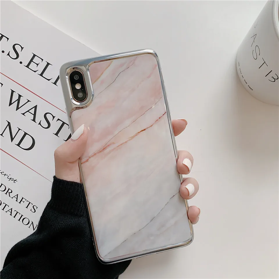 Ультратонкий тонкий пластиковый чехол для девочек Женский сотовый телефон в