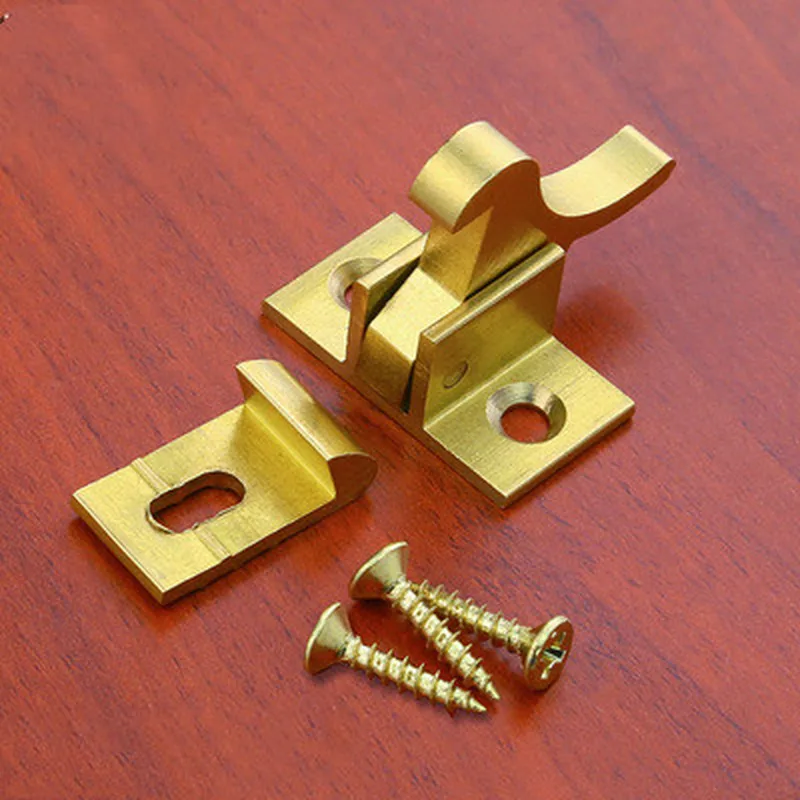 2 шт. автоматическая пряжка из чистой меди с имитацией медного болта|Засовы| |