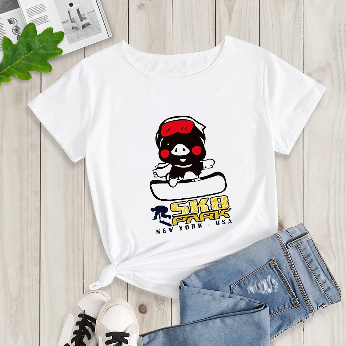 

Women's T-shirt Women Summer Funny T shirts Female Tees Feminina Camiseta De Mujer Maglietta Da Donna 02201