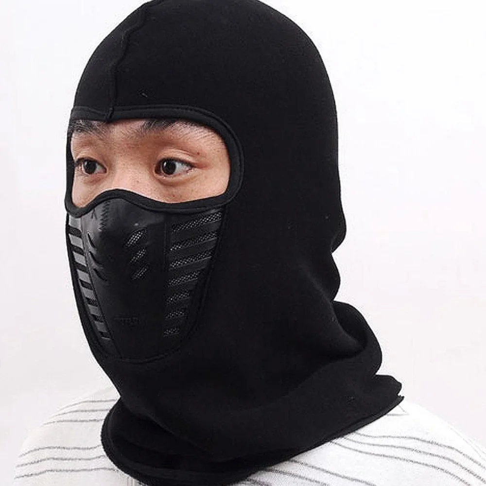 

Ski Cap Winter Hat Windproof Full Face Cover Mask for Men and Women (Black)