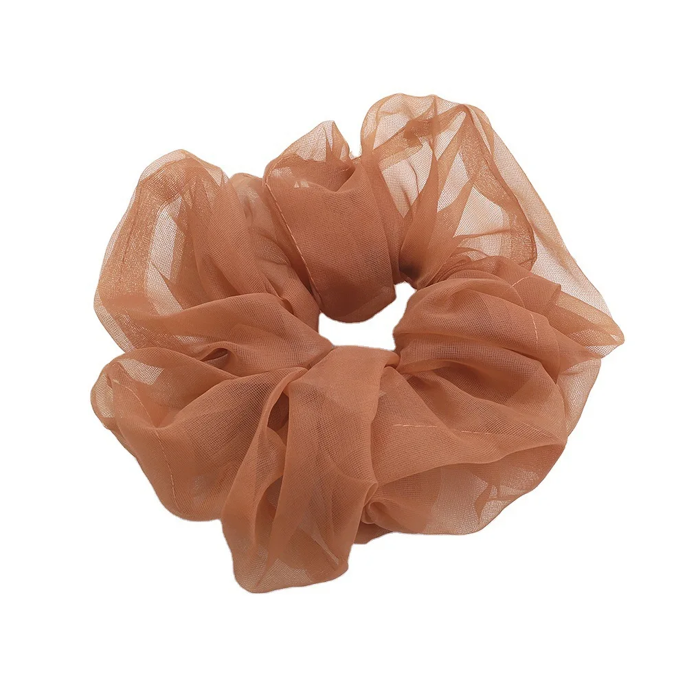 

2021 oversized women's tulle Hairband elastic Hairband girls headwear horse tail headband headwear