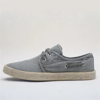 unisex casual mens breathable spring boat canvas shoes fashion soft lace up espadrilles size 38 44