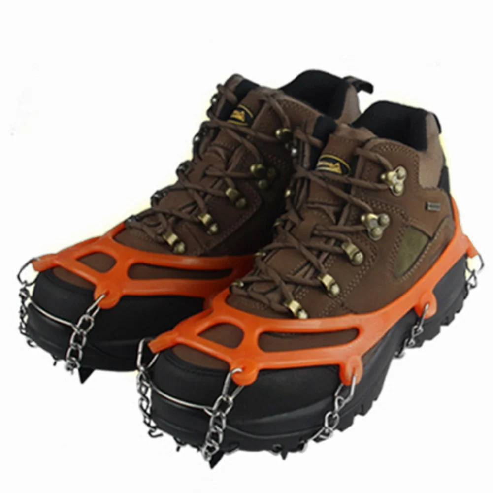 

Manganese Steel Climbing Outdoor Cleats Crampons Ice Gripper Snow Hiking Spikes Shoe Cover Non Slip Winter