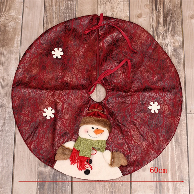 SDZS109 Snowman Санта-Клаус Снеговик Рождественская елка юбка ковер decoracion navidad Рождественская елка украшения falda arbol de navidad merry christmas - Цвет: SDZS109 Snowman