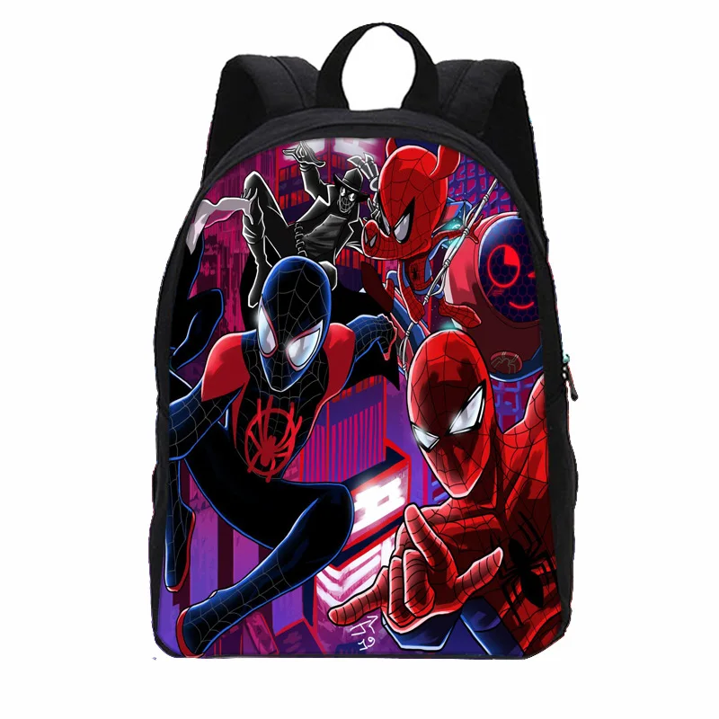 Marvel Anime Men's Bag Spiderman Super Heroes Teenager Student School Bags Cartoons Kids Book Bag Outdoor Sports Travel Backpack