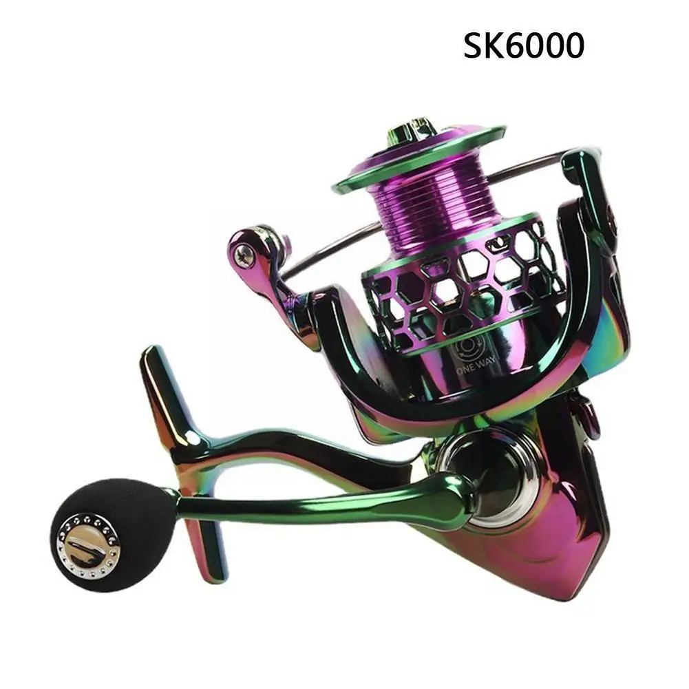 

Fishing Reel All-metal Colorful Wheel 20-25KG Brake Rocker Metal Sea Fishing Sub-wheel Road No Reel Gap Force X0D7