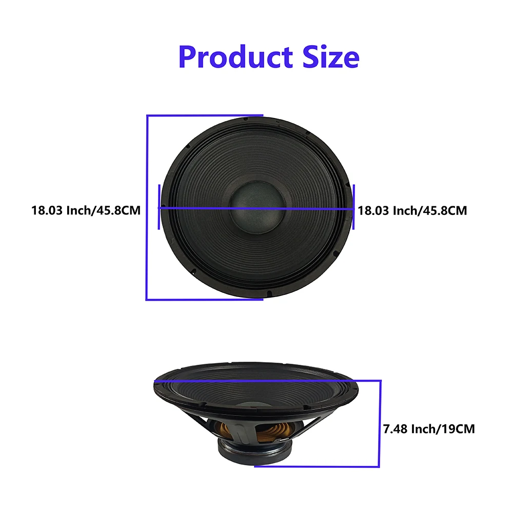 STARAUDIO Профессиональный 3500 Вт 18 дюймов сырья DJ Замена сабвуфер 8 Ом PA сценического