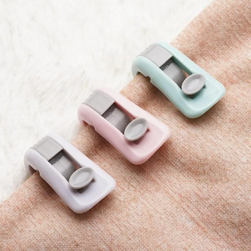 

6pcs/set Quilt Blanket Clip Non-slip Bed Sheet Fasteners Fixer Safety Buckle Anti-kick Needleless Angle Cover Gripper Quilt Q9K4