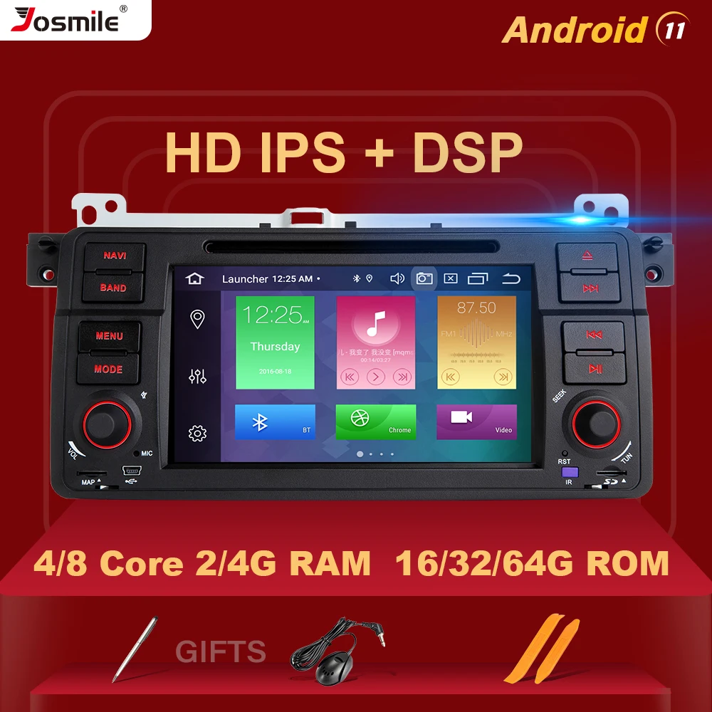 Автомобильный DVD-плеер DSP IPS Android11 для BMW E46 M3 318i/320/325/330/335 Rover 75 MG ZT Coupe радио GPS навигация Carplay RDS Wifi