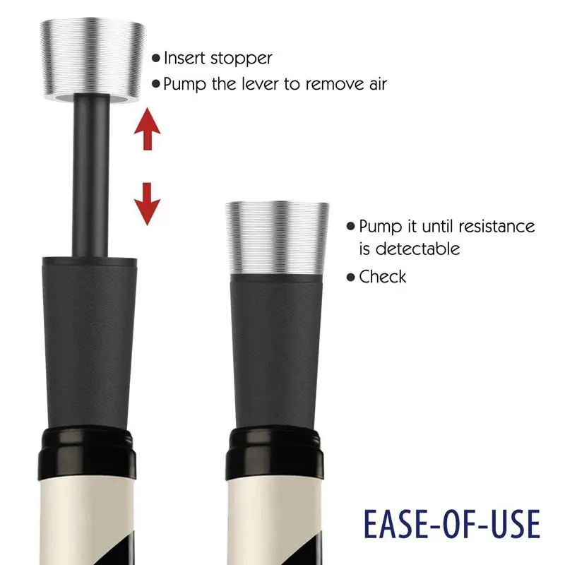Вакуумная Крышка для винных бутылок многоразовая пробка с винным насосом