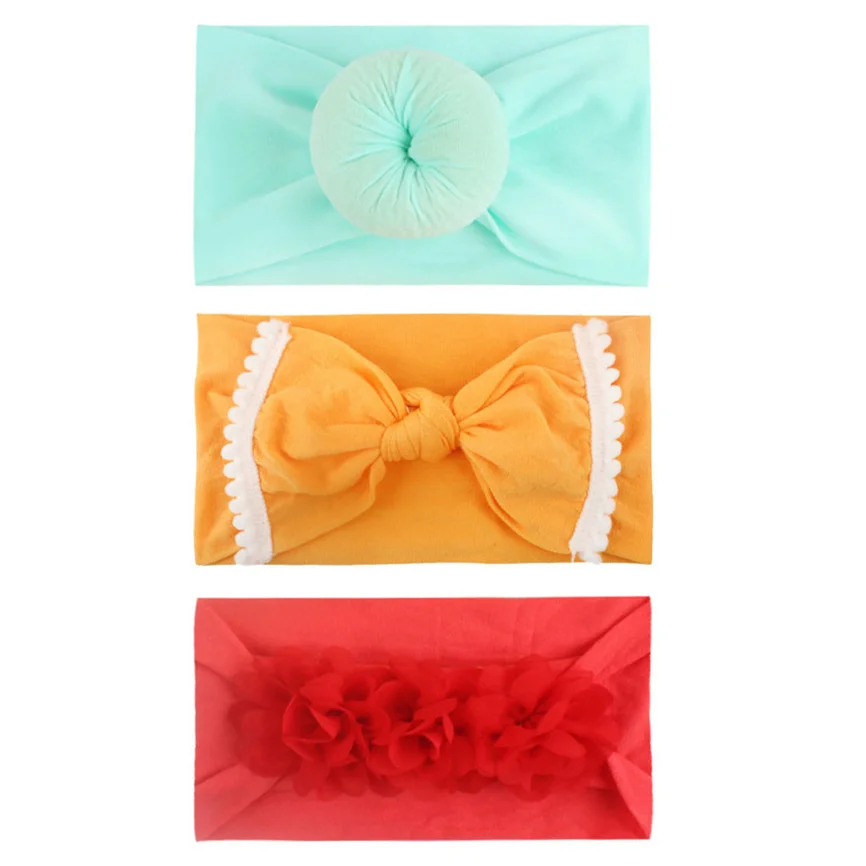 Аксессуары для волос головная повязка девочек детская однотонная Милая