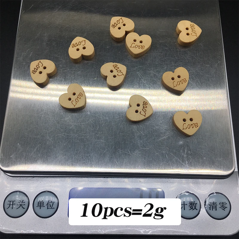 Модные натуральные любовь Швейные Кнопки 20 шт./лот сердце деревянные пуговицы в