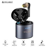 original syllable s119 bass earphones wireless headset noise reduction syllable s119 fit for bt v5 0 volume control earbuds