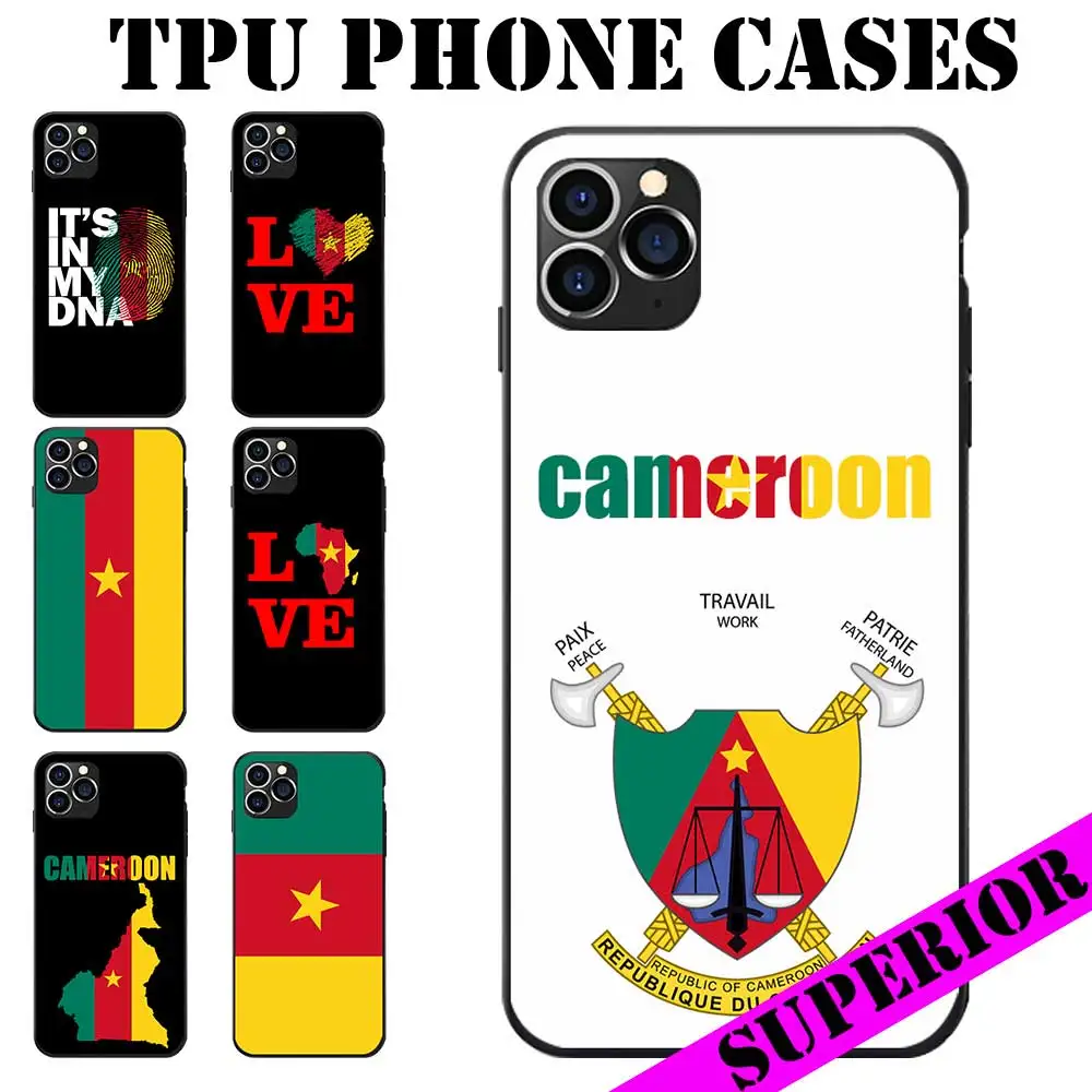 Чехлы для телефонов из мягкого ТПУ с флагом Камеруна Huawei P8 9 10 20 30 Mate Plus Pro