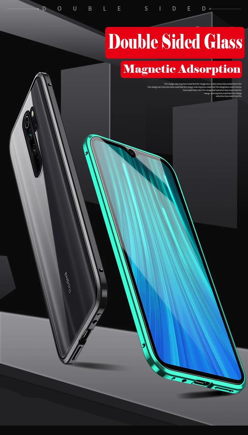 360 Полный Магнитный чехол для телефона красный mi Note 8 8 Pro 7 K20 Pro двойной стеклянный чехол металлический бампер для Xiao mi CC9 mi 9 SE F1 MAX3 6X чехол