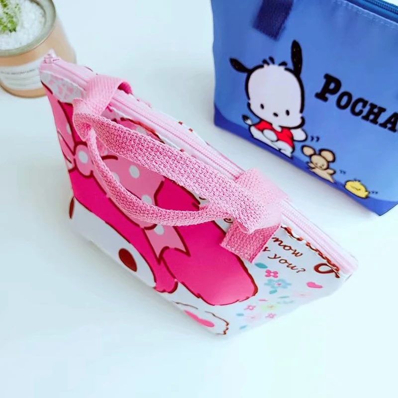 Мультяшная сумка для ланча термоизоляционная удобная с рисом переноски Холщовая