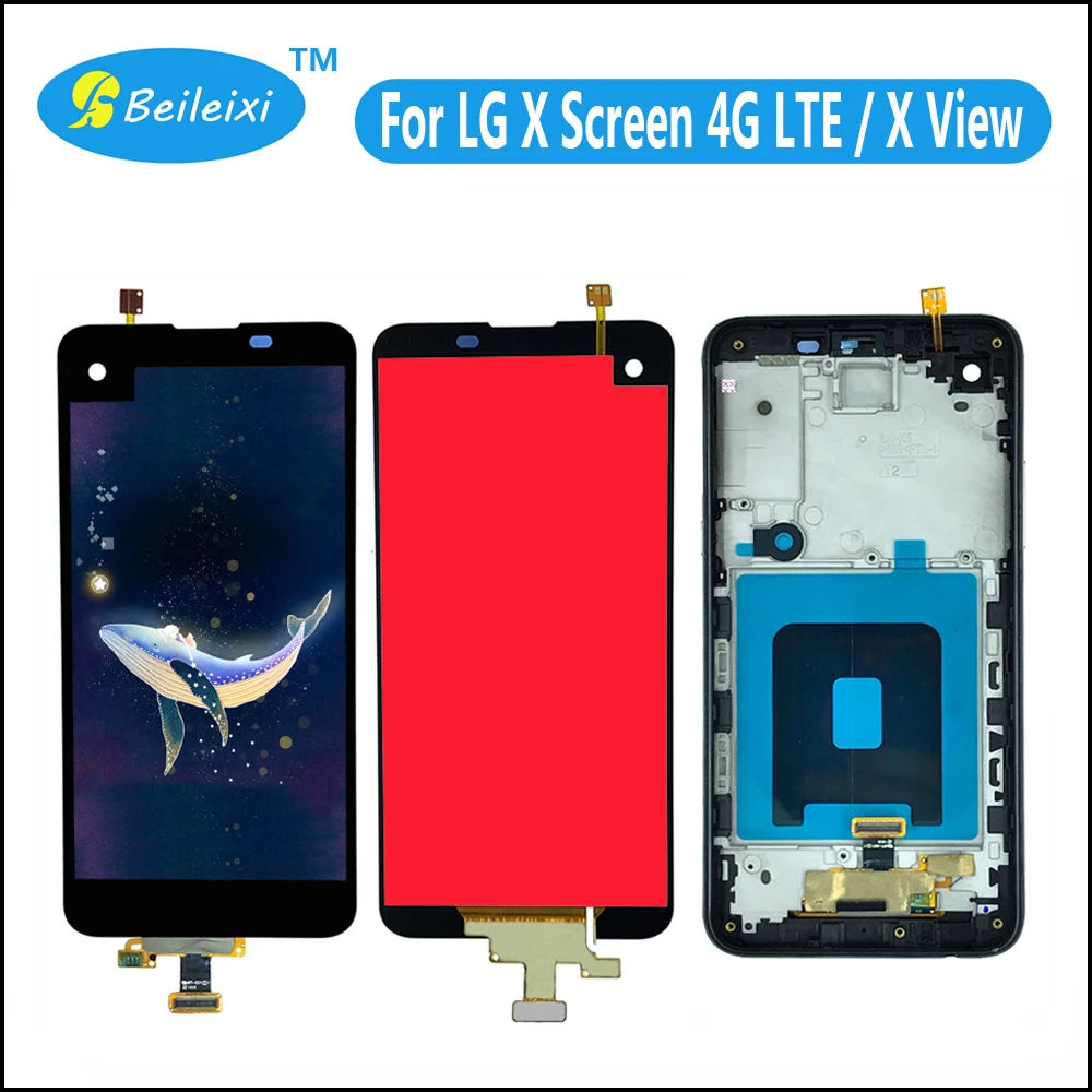 ЖК-дисплей кодирующий преобразователь сенсорного экрана в сборе для LG X screen 4G LTE/X View/K500 K500DS K500N K500DSZ K500K K500J K500Z K500Y