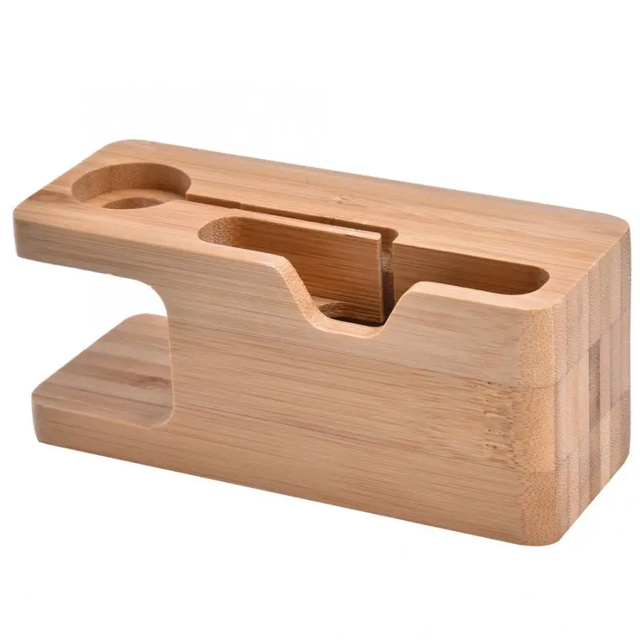 Держатель для телефона GPS подставка зарядного устройства Бамбуковая зарядная