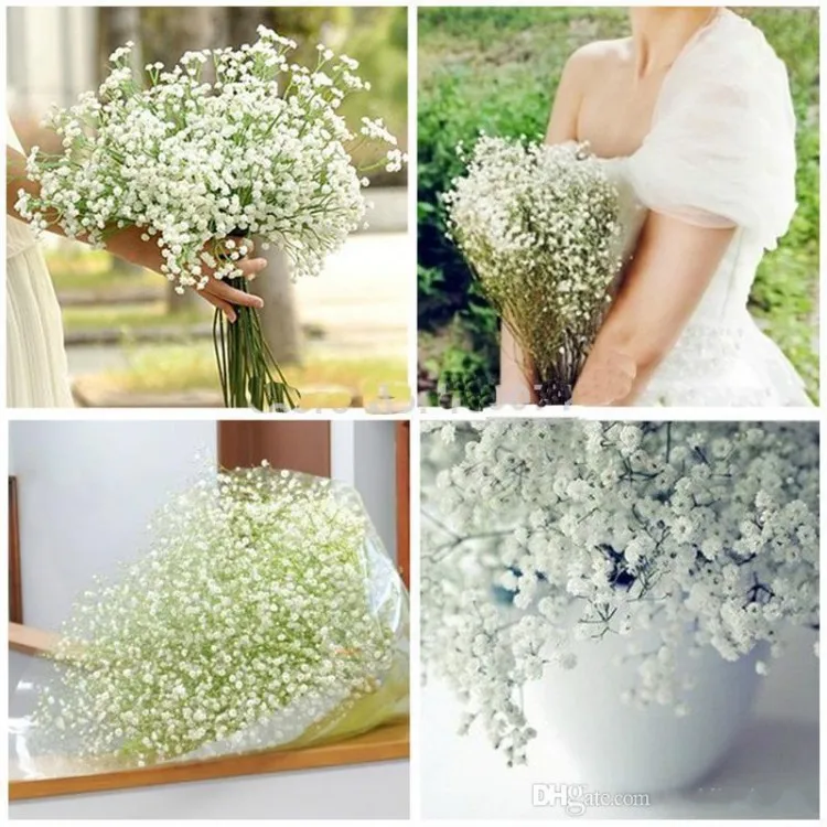 New Arrival Fabric Gypsophila Baby Breath Artificial Silk Flowers For Home Living Wedding Decoration 100pcs/lot