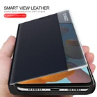 Умный кожаный чехол-книжка для samsung a21s, a31, a51, m21, m31, m30s, a10, a20, a30, a50, a70 s, s20, s10 lite, s8, s9, note 20 ultra, 10 plus, 9, 8