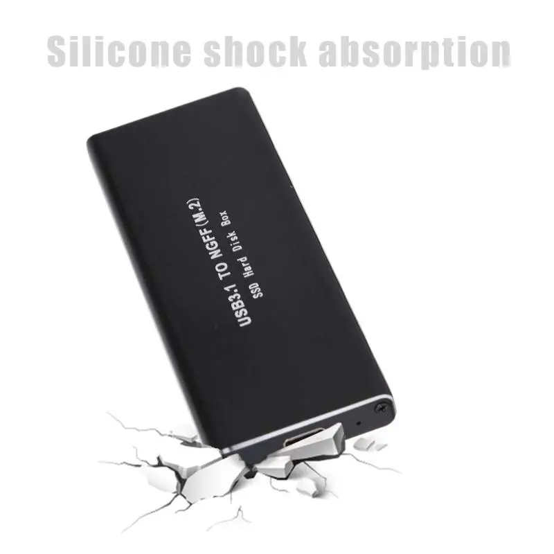 TYPE-C 6 ГБ/сек. 8T твердотельный диск USB3.0 к M.2 NGFF SSD корпус алюминиевый сплав