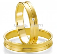 his and hers love rings gold plating stainless steel titanium wedding jewelry rings