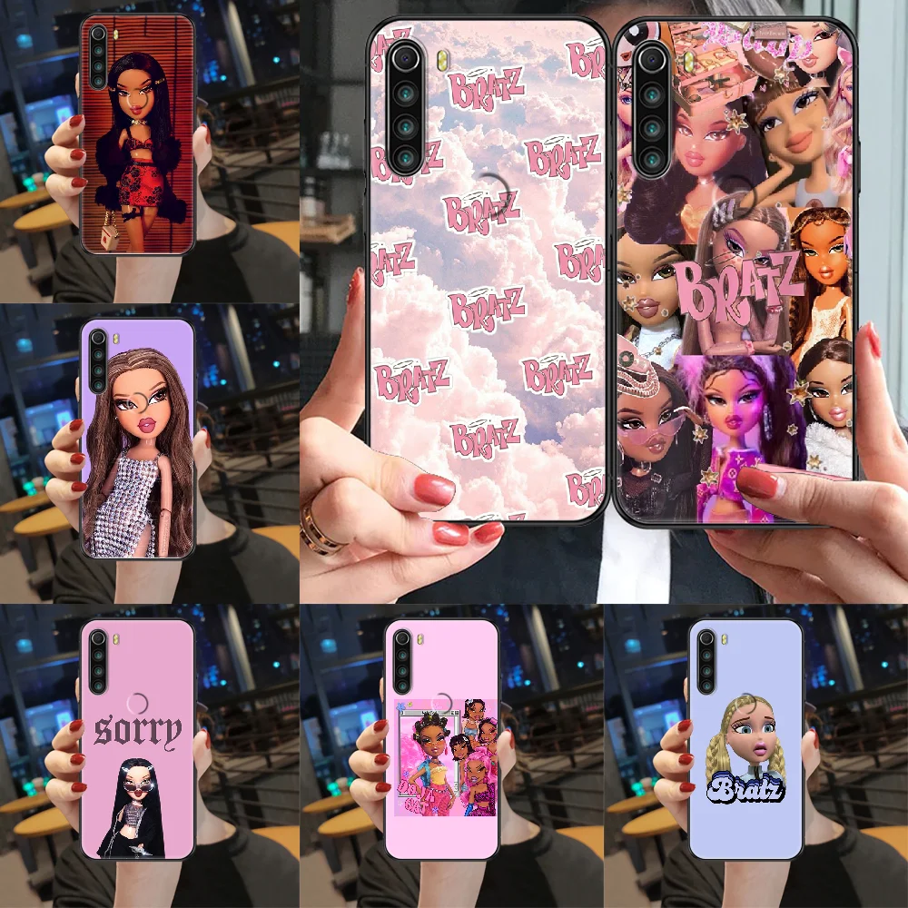 

Lovely Doll Bratz Phone case For Xiaomi Redmi Note 4X 6A 7 7A 8 8T 9 9A 9S 10 K30 Pro Ultra black art cover silicone prime