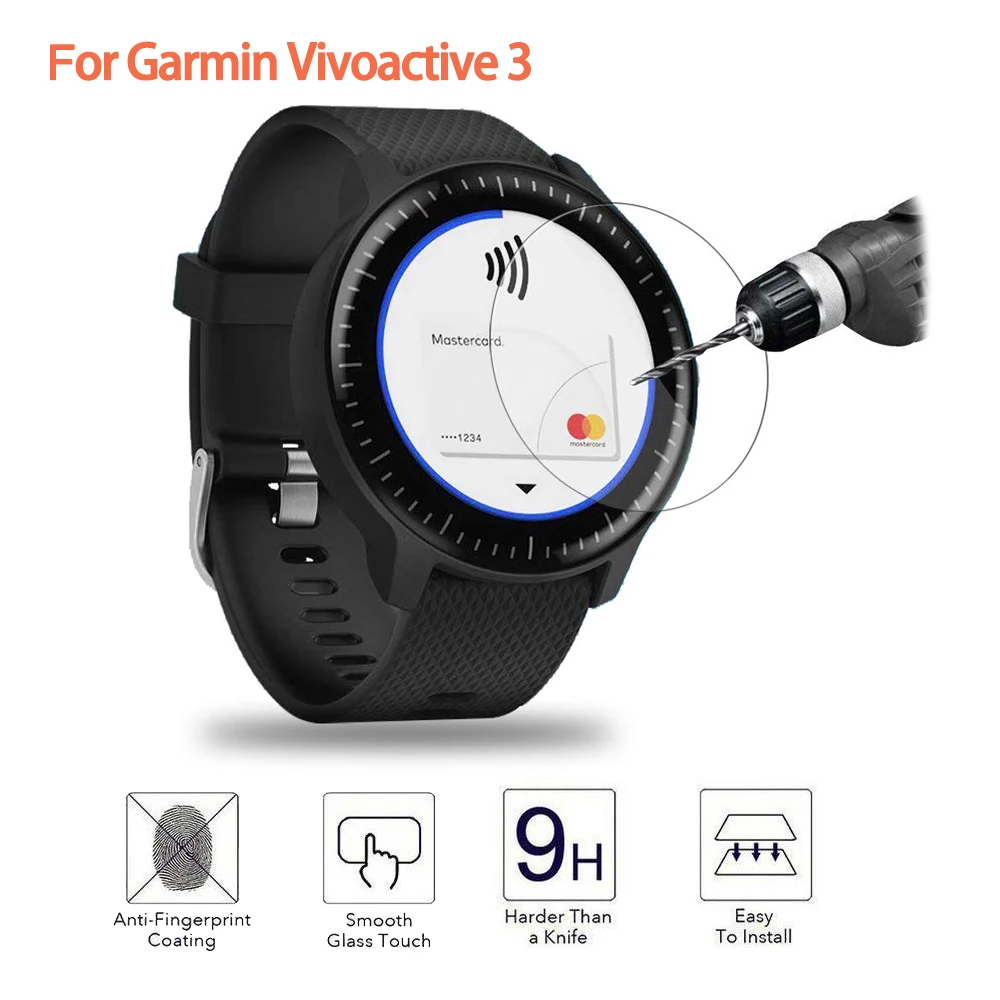 Ультрапрозрачное закаленное стекло для Garmin Vivoactive 3 протектор экрана музыки