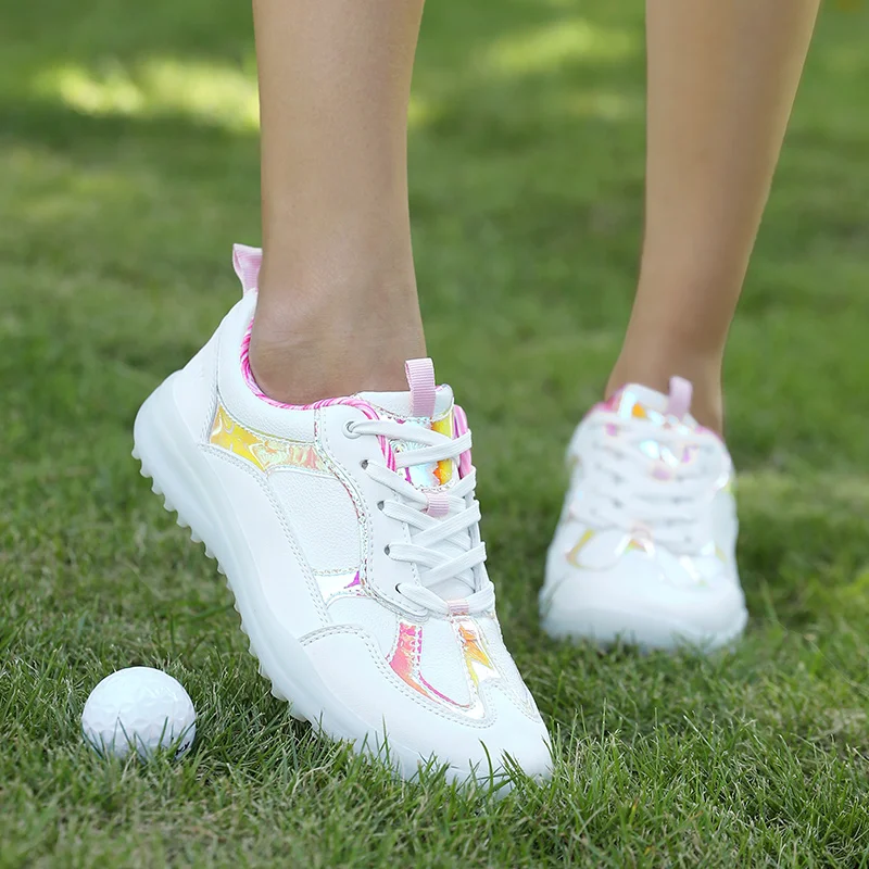 

Hot Sale Women Golf Shoes Mesh Breathable Ladies Walking Shoe Spikeless Golf Shoes for Womens Light Weight Golf Trainers Women