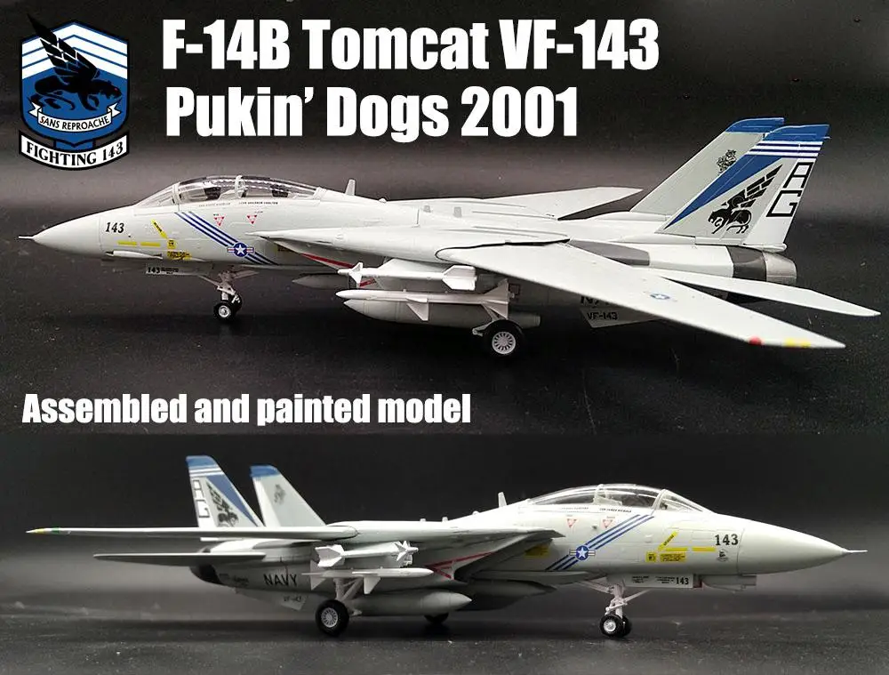 Нам F-14B Tomcat VFA-143 пукина собак самолета 1/72 diecast easy model |