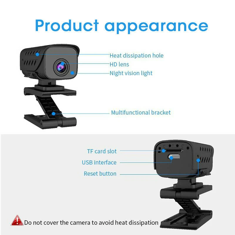

2021 1080P Home Security IP Camera Two Way Audio Wireless Mini Camera Night Vision CCTV WiFi Camera Cloud Storage Baby Monitor