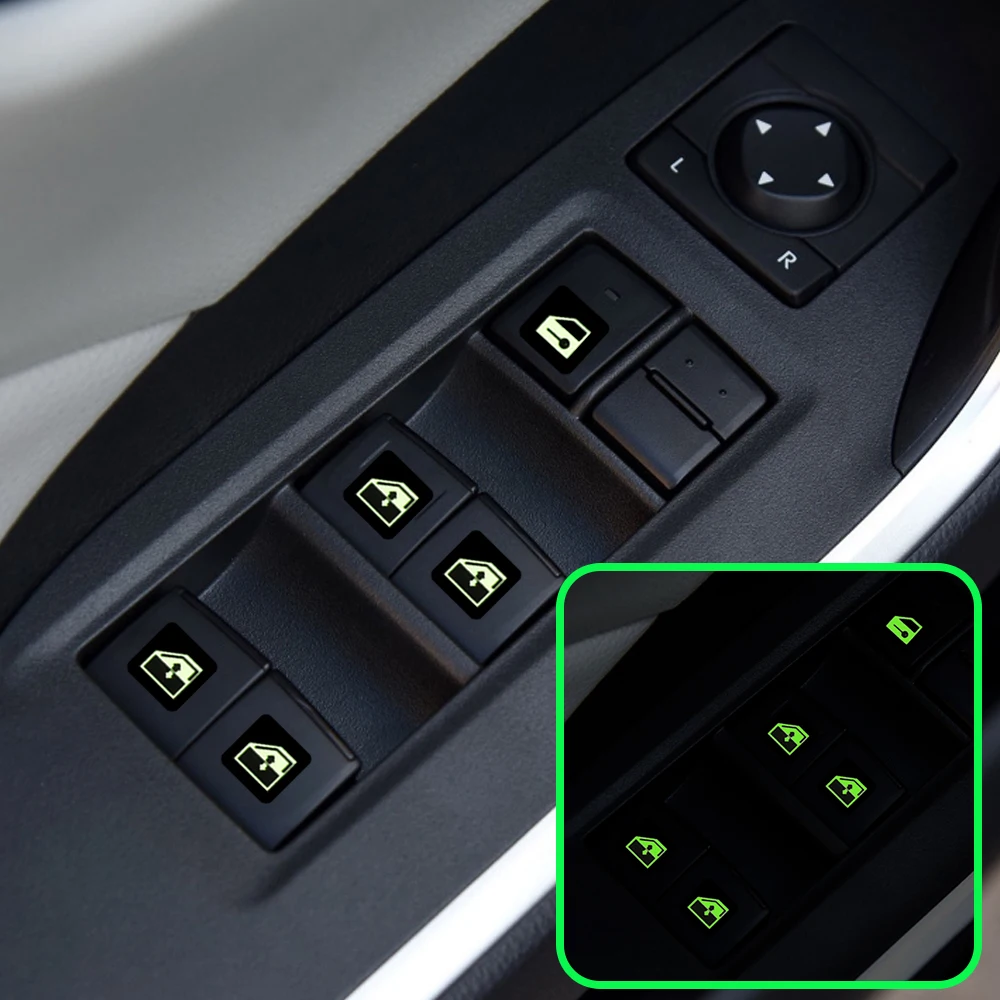 Автомобильная светящаяся наклейка многофункциональная декоративная на кнопку