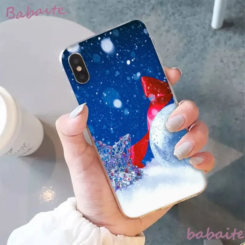 

Babaite Winter christmas Phone Case fundas for iPhone 12 8 7 6 6S Plus 5 5S SE XR 11 12 11pro promax X XS MAX soft shell coque