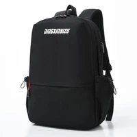 mens backpack nylon waterproof solid color backpack travel letters black backpack for teenager school backpack women zipper