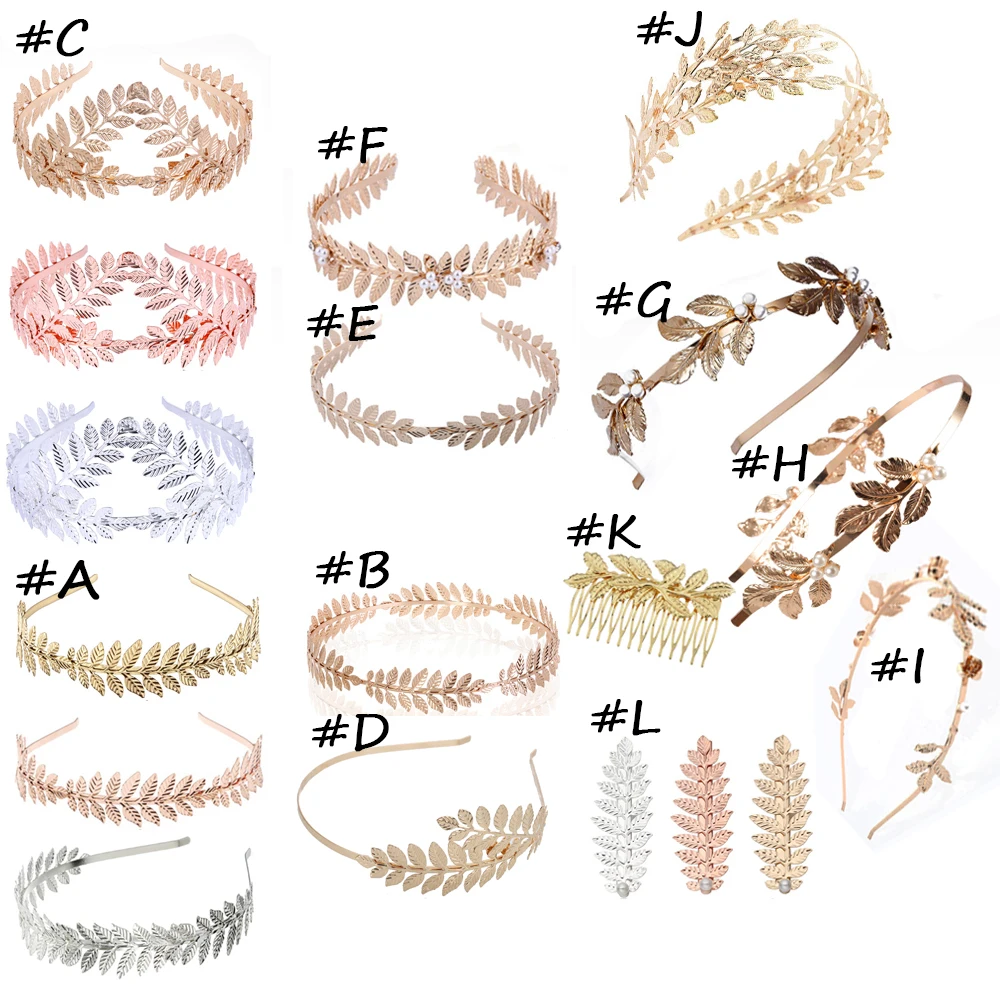 Заколки для волос в форме листьев корона тиара подружки невесты головной убор