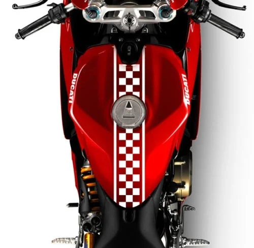 

Для (2) 24 "мотоциклетная клетчатая гоночная Наклейка Стикер Cafe Racer индивидуальные цвета