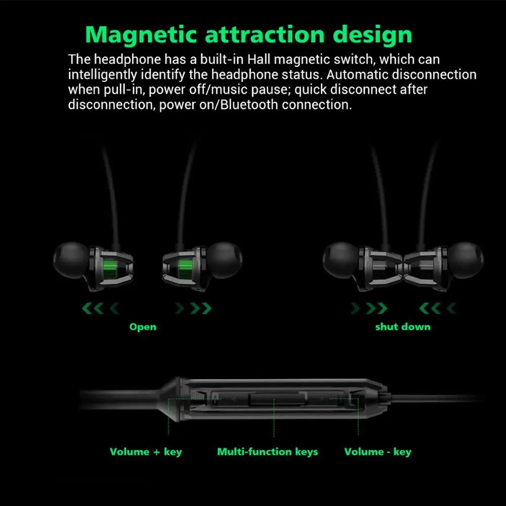 100% оригинальные наушники Black Shark Bluetooth 5 0 2 hi fi звука беспроводные с активным