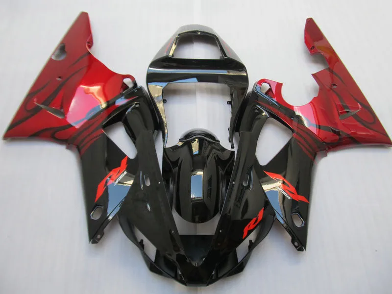 Aftermarket обтекатель комплект для YZFR1 00 01 YZF R1 2000 2001 YZF1000 ABS пластик красный черный
