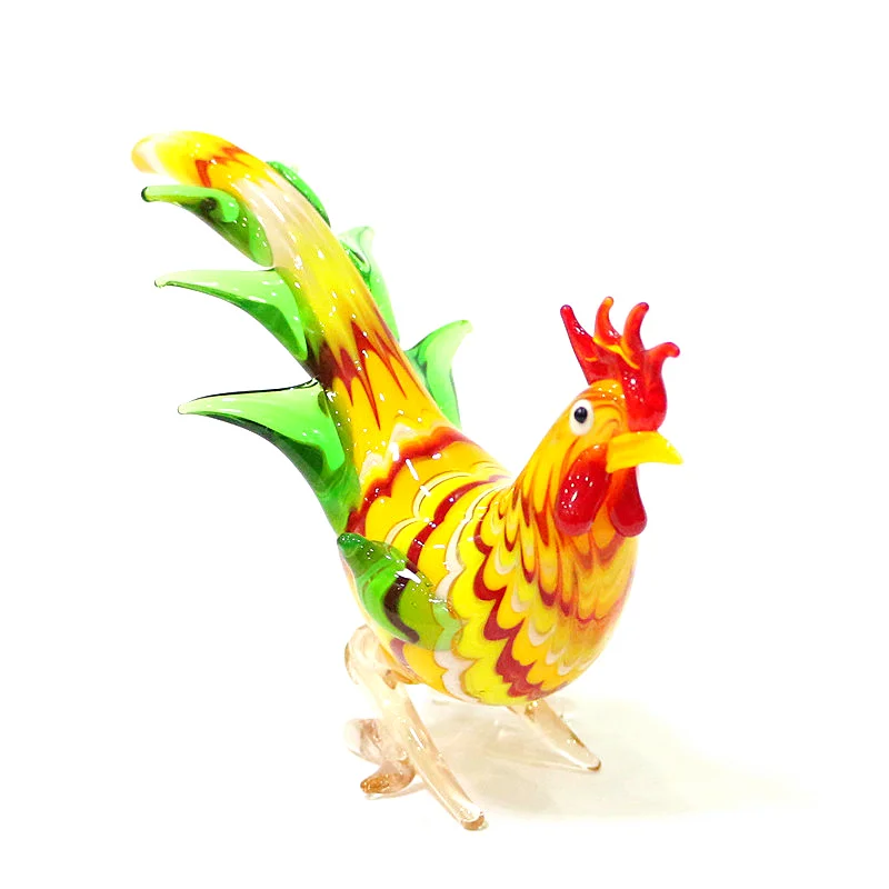 Пасхальное украшение подарок для детей разноцветная ручная фигурка петуха из