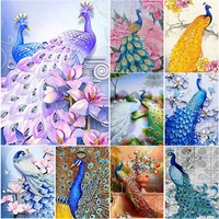 new 5d diy diamond embroidery animal diamond painting peacock cross stitch full square round drill mosaic manual home decor gift