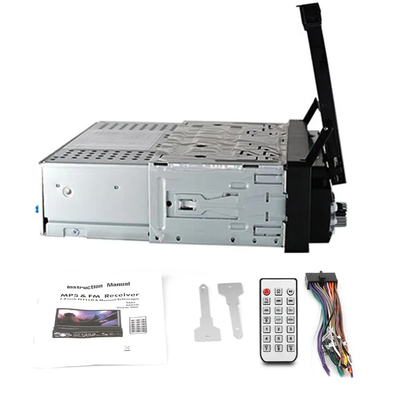 Автомагнитола 1 DIN 7 дюймов стерео аудио MP5 плеер Bluetooth/USB/TF/Aux/сенсорный экран