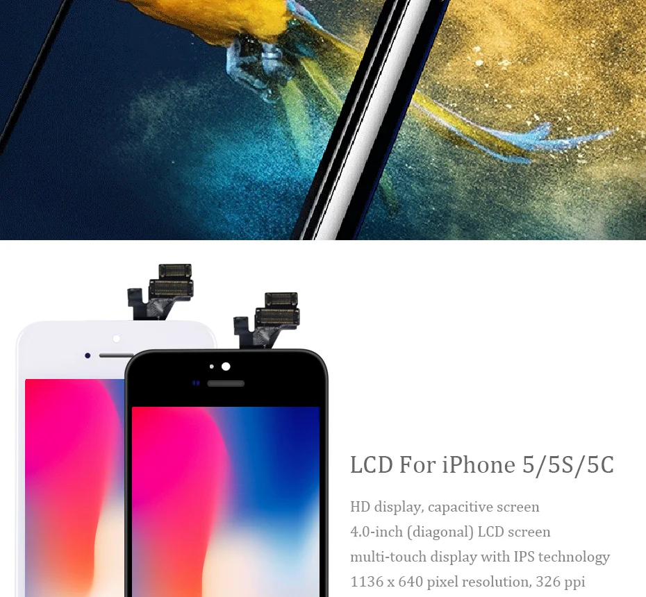 AAAA+ ЖК-экран для iPhone 5S, se 5C 5 ЖК-экран без битых пикселей 3D сенсорная Замена ЖК-дисплей с набором инструментов