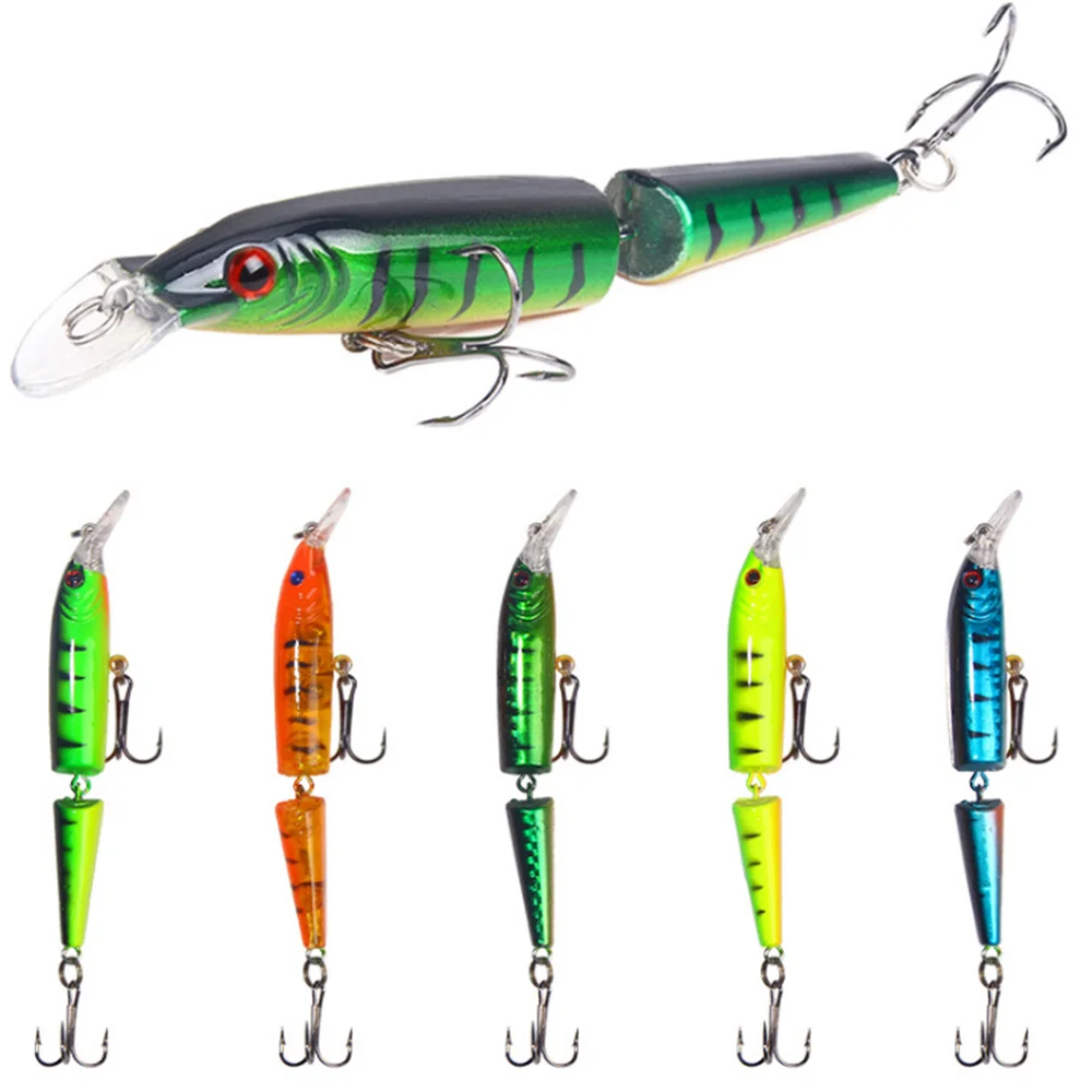 

1PCS Multi-section Minnow Fishing Lure 10.5cm 9g Wobblers Artificial Plastic Hard Bait Trout Bass Pike Fishing Tackle Pesca