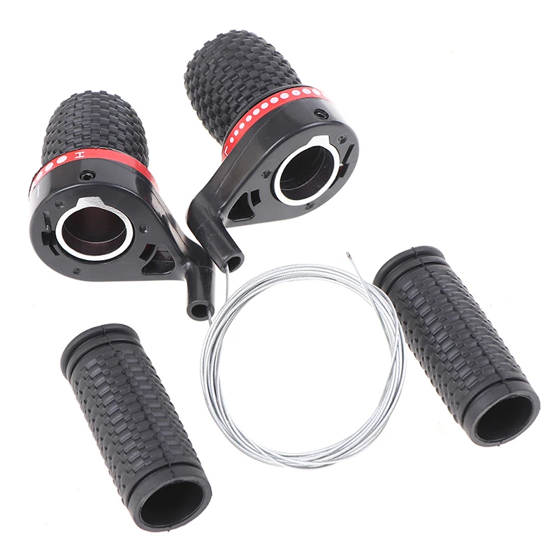 1 Pair Twist Cycling Gear Shifters Bike Grip Speed Conjoined DIP Derailleur