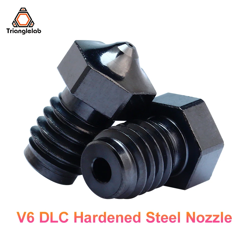 Сопло Trianglelab V6 DLC из закаленной стали нанопокрытие для экструдера Dragonfly Dragon Hotend
