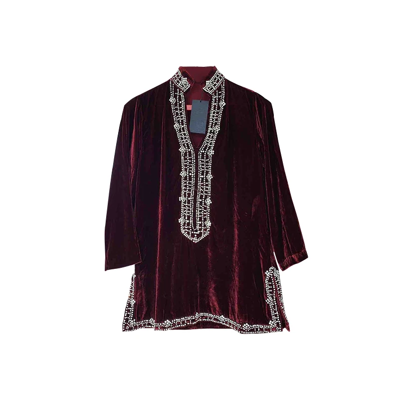 Византийская коллекция трудоемкое бархатное платье с бриллиантами роскошное