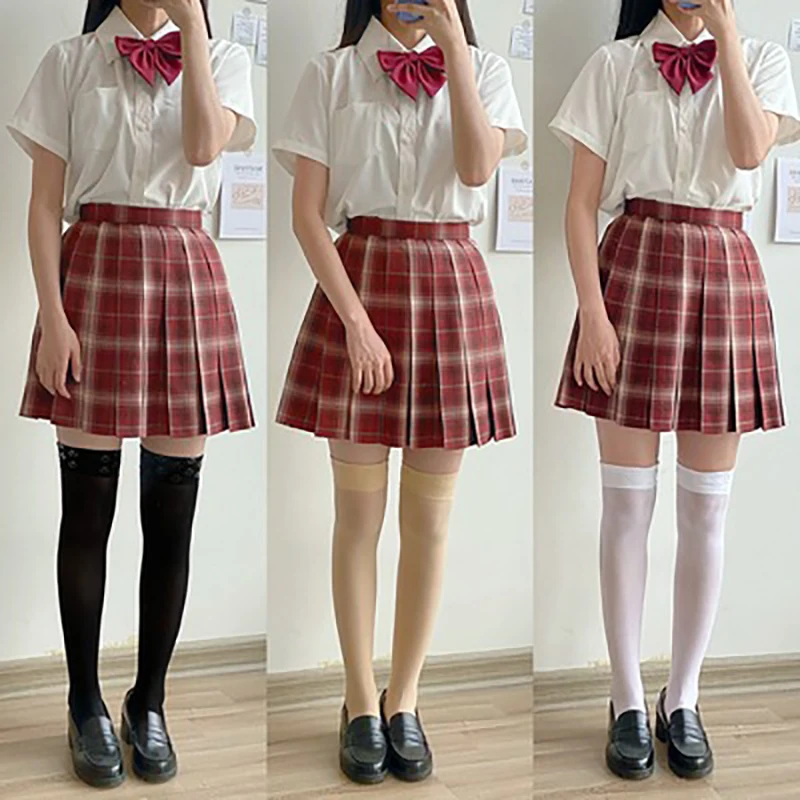 

Japanese Anime Silica Gel Non-Slip Stockings High Knee Socks JK Uniform Japan Cos Leg Socking Paw Print Overknee Stocking Women