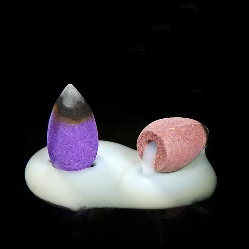 20pcs/bag Natural Smoke Cone Backflow Incense Bullet Tower Sandalwood Bouquet Reflux Cozy Home Air Freshener |