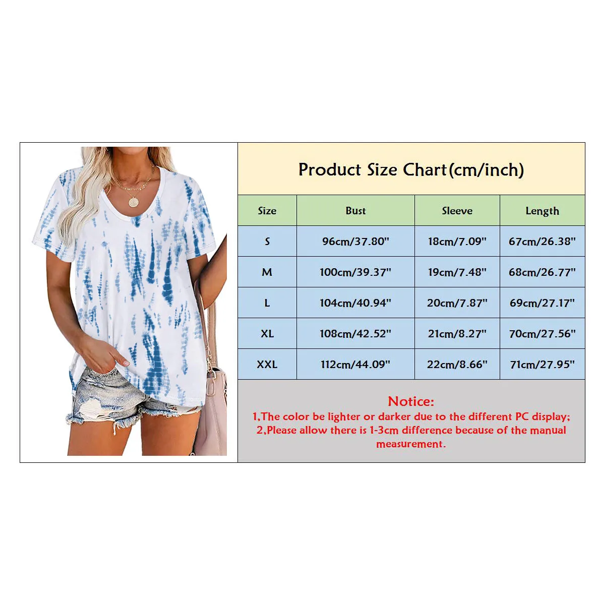 

40# Summer Tie-dye Print Blouse Women Short Sleeve Round Neck Summer Women Clothing Casual Loose Streetwear Blouses Roupas