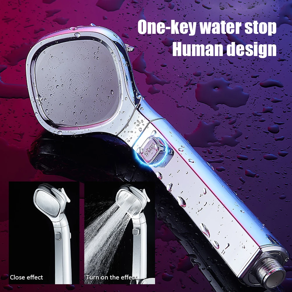 

Регулируемая Лейка для душа, ручной распылитель для душа с 4 режимами, водосберегающий распылитель, инструмент для ванной, насадка для ванно...